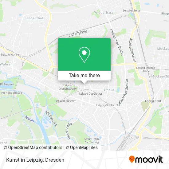 Карта Kunst in Leipzig