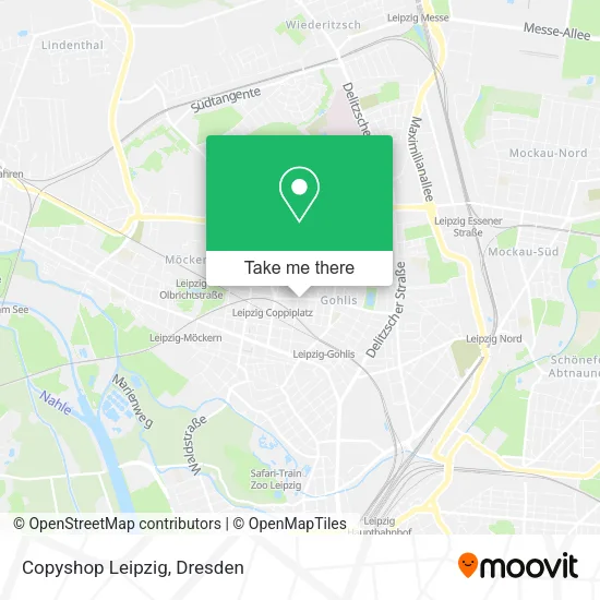 Карта Copyshop Leipzig