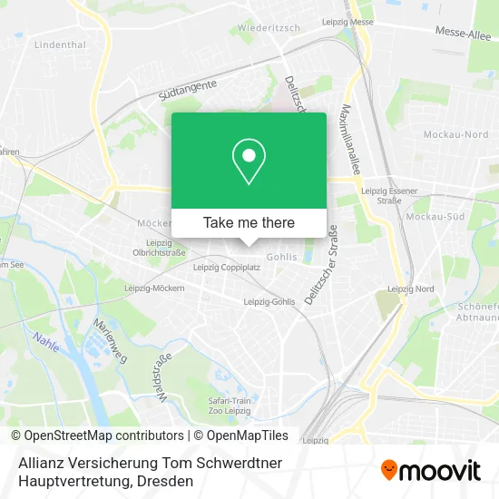 Карта Allianz Versicherung Tom Schwerdtner Hauptvertretung