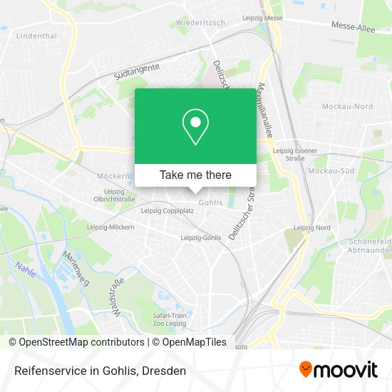 Карта Reifenservice in Gohlis