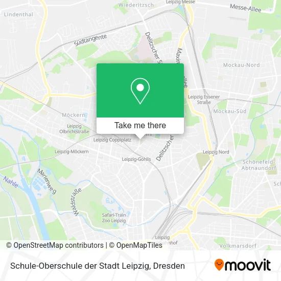 Карта Schule-Oberschule der Stadt Leipzig