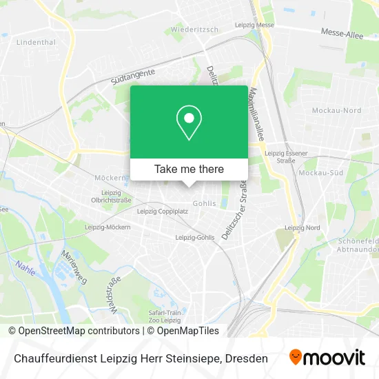 Карта Chauffeurdienst Leipzig Herr Steinsiepe