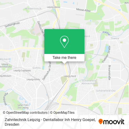 Карта Zahntechnik Leipzig - Dentallabor Inh Henry Goepel