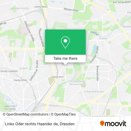 Карта Links Oder rechts Haender de