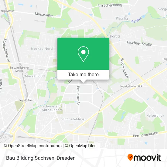 Карта Bau Bildung Sachsen