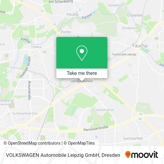 Карта VOLKSWAGEN Automobile Leipzig GmbH