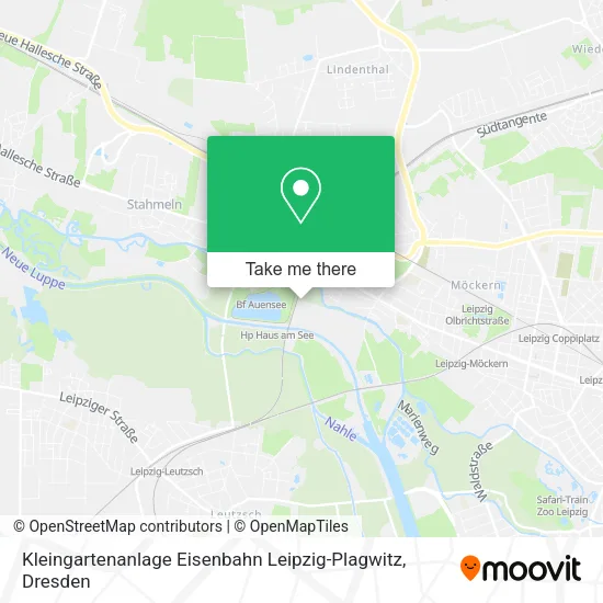 Карта Kleingartenanlage Eisenbahn Leipzig-Plagwitz