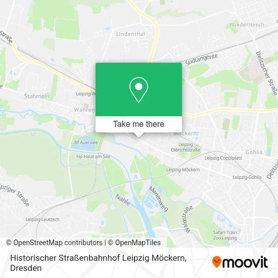 Карта Historischer Straßenbahnhof Leipzig Möckern