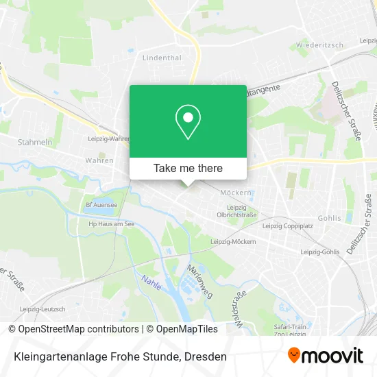 Карта Kleingartenanlage Frohe Stunde