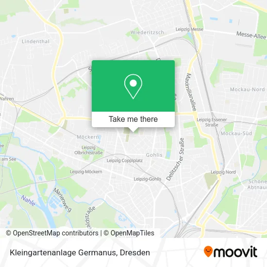 Карта Kleingartenanlage Germanus