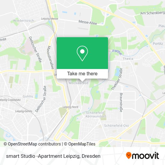 Карта smart Studio -Apartment Leipzig