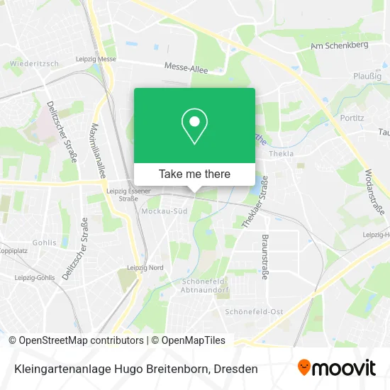 Карта Kleingartenanlage Hugo Breitenborn