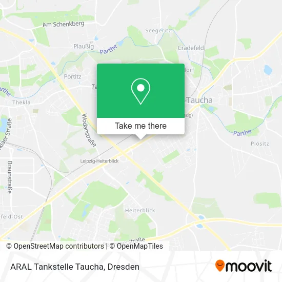 Карта ARAL Tankstelle Taucha