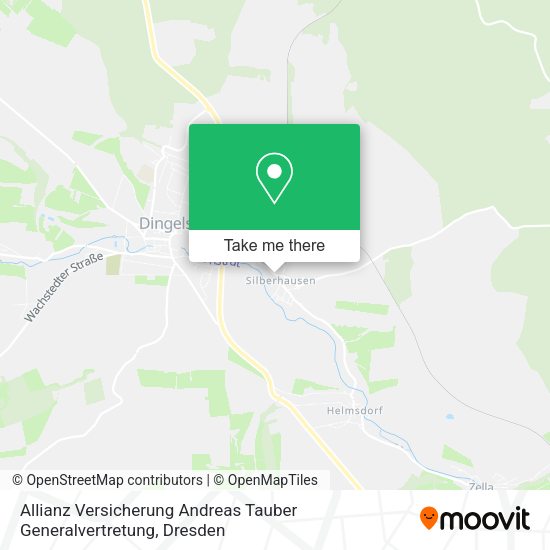 Карта Allianz Versicherung Andreas Tauber Generalvertretung