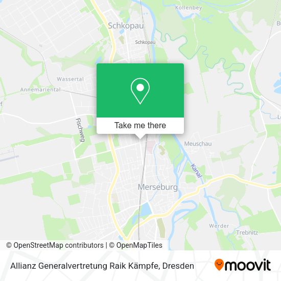 Карта Allianz Generalvertretung Raik Kämpfe
