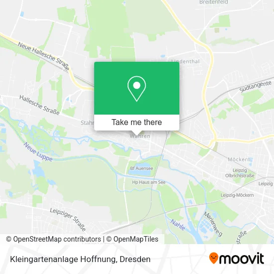 Карта Kleingartenanlage Hoffnung