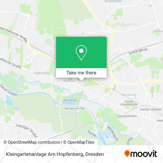Карта Kleingartenanlage Am Hopfenberg
