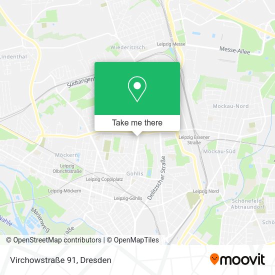 Карта Virchowstraße 91