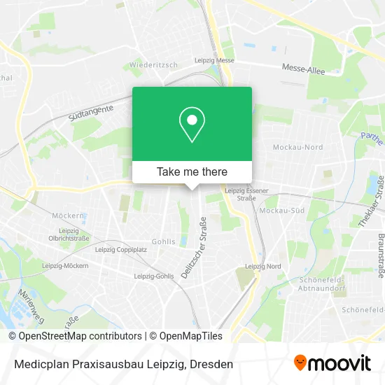 Карта Medicplan Praxisausbau Leipzig