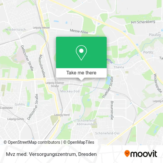 Карта Mvz med. Versorgungszentrum