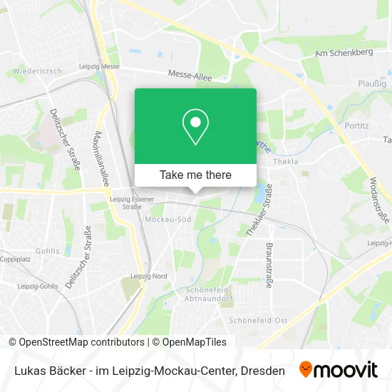 Карта Lukas Bäcker - im Leipzig-Mockau-Center