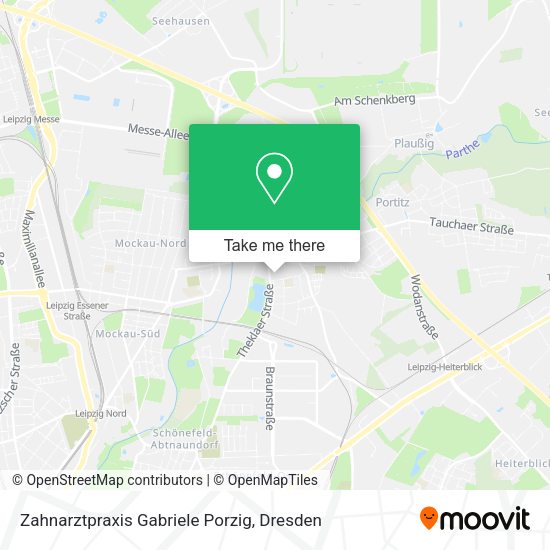 Карта Zahnarztpraxis Gabriele Porzig