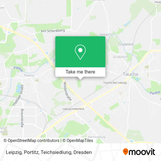 Карта Leipzig, Portitz, Teichsiedlung