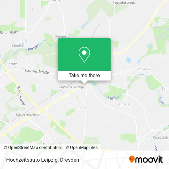 Карта Hochzeitsauto Leipzig