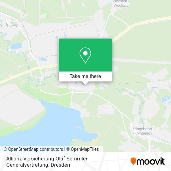 Карта Allianz Versicherung Olaf Semmler Generalvertretung