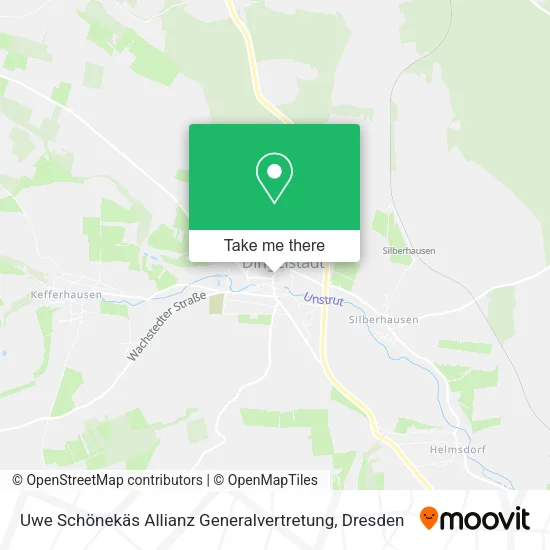 Карта Uwe Schönekäs Allianz Generalvertretung