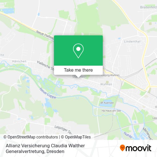 Карта Allianz Versicherung Claudia Walther Generalvertretung