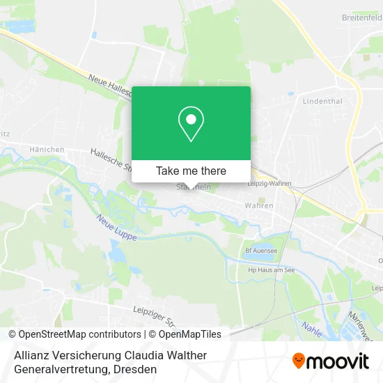 Карта Allianz Versicherung Claudia Walther Generalvertretung