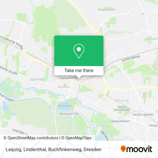 Карта Leipzig, Lindenthal, Buchfinkenweg