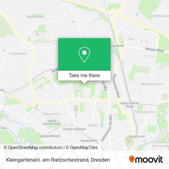 Карта Kleingartenanl. am Rietzschestrand