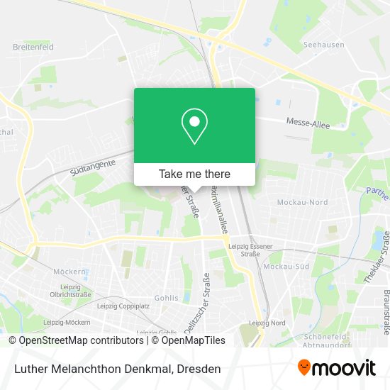 Карта Luther Melanchthon Denkmal