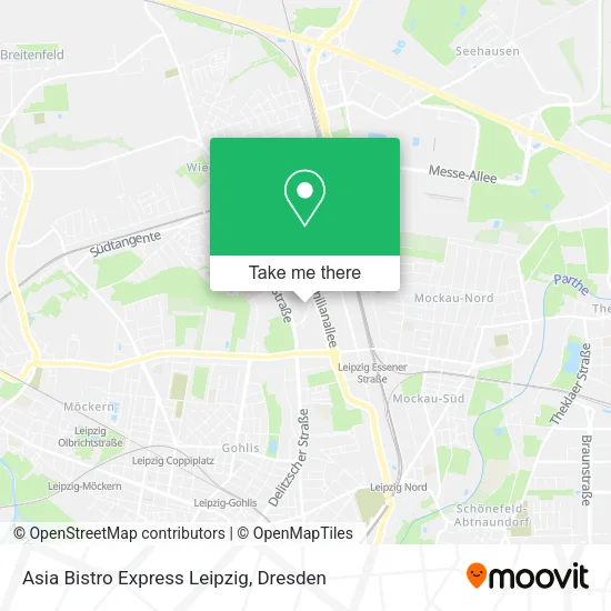 Карта Asia Bistro Express Leipzig