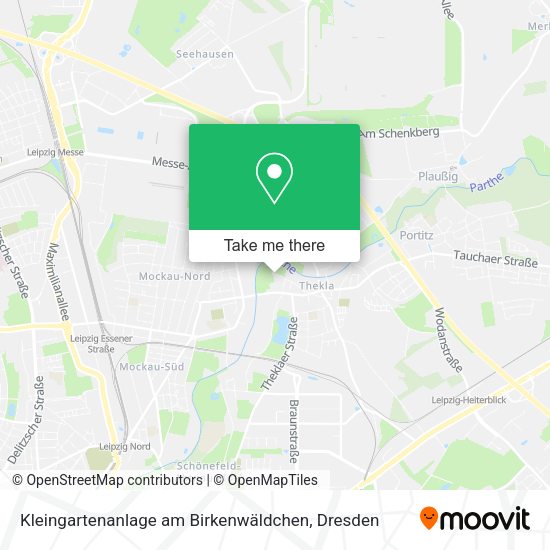 Карта Kleingartenanlage am Birkenwäldchen