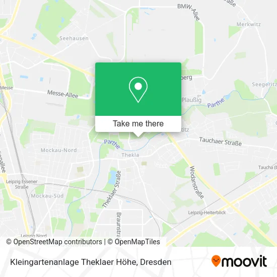 Карта Kleingartenanlage Theklaer Höhe