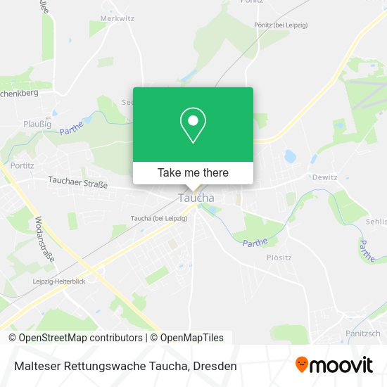 Карта Malteser Rettungswache Taucha