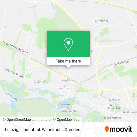 Карта Leipzig, Lindenthal, Wilhelmstr.