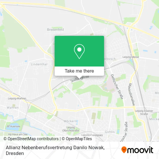 Карта Allianz Nebenberufsvertretung Danilo Nowak