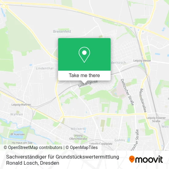 Карта Sachverständiger für Grundstückswertermittlung Ronald Losch