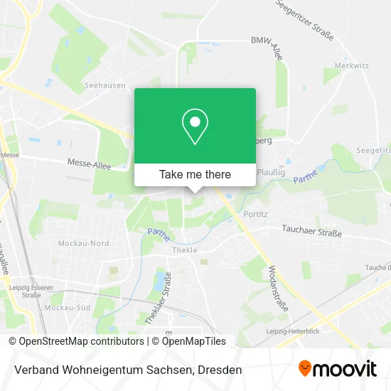 Карта Verband Wohneigentum Sachsen