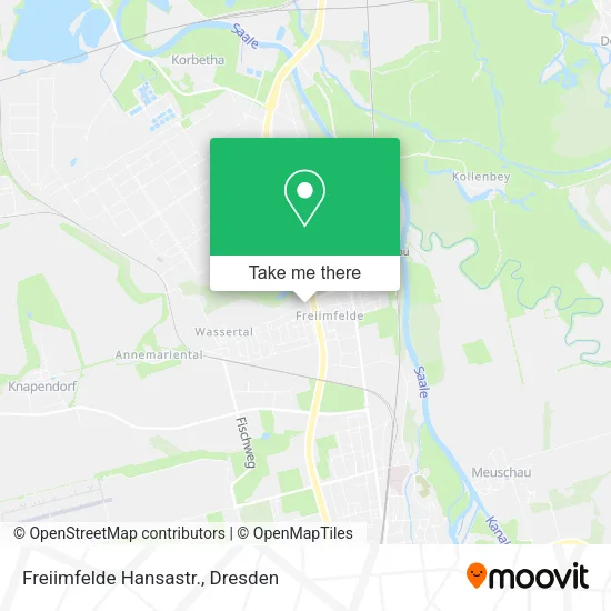 Карта Freiimfelde Hansastr.