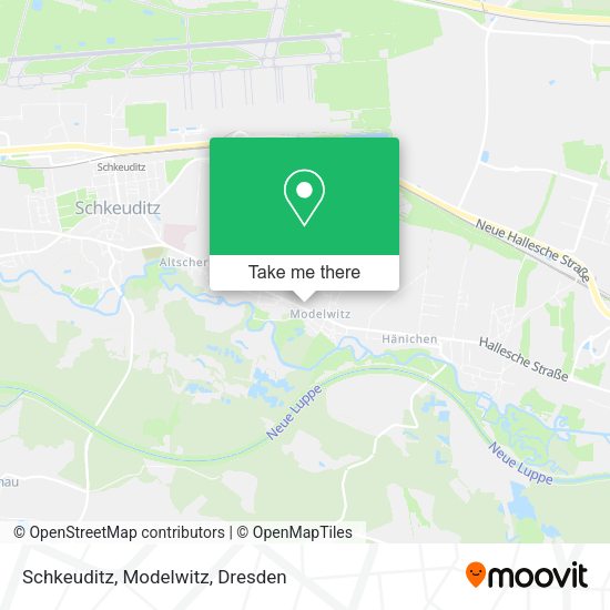 Карта Schkeuditz, Modelwitz