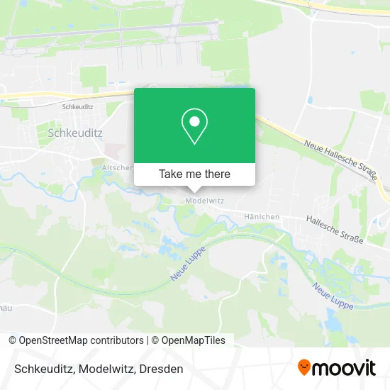 Карта Schkeuditz, Modelwitz