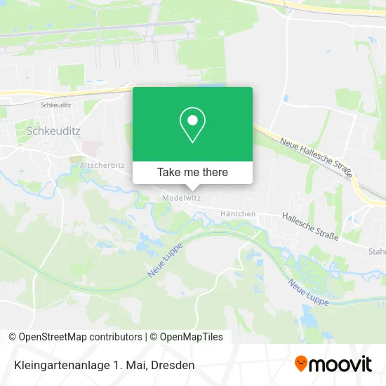 Карта Kleingartenanlage 1. Mai
