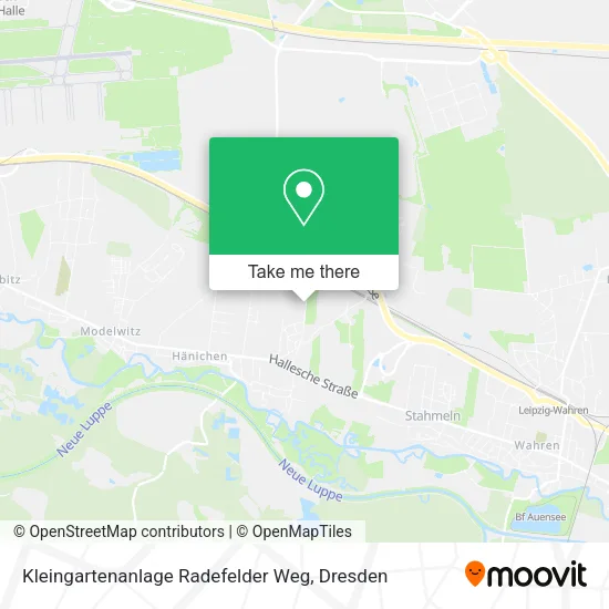 Карта Kleingartenanlage Radefelder Weg