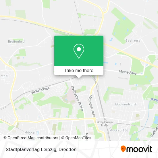 Карта Stadtplanverlag Leipzig