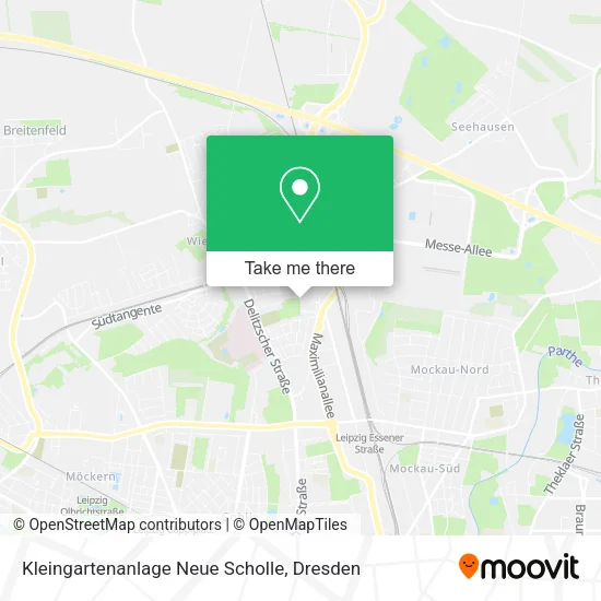 Карта Kleingartenanlage Neue Scholle